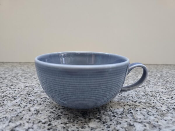Eto glasiert Stahlblau Kaffeeobere 0,25l